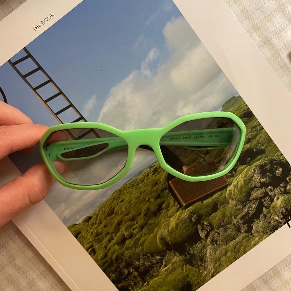 Green Prada sunglasses barely worn!